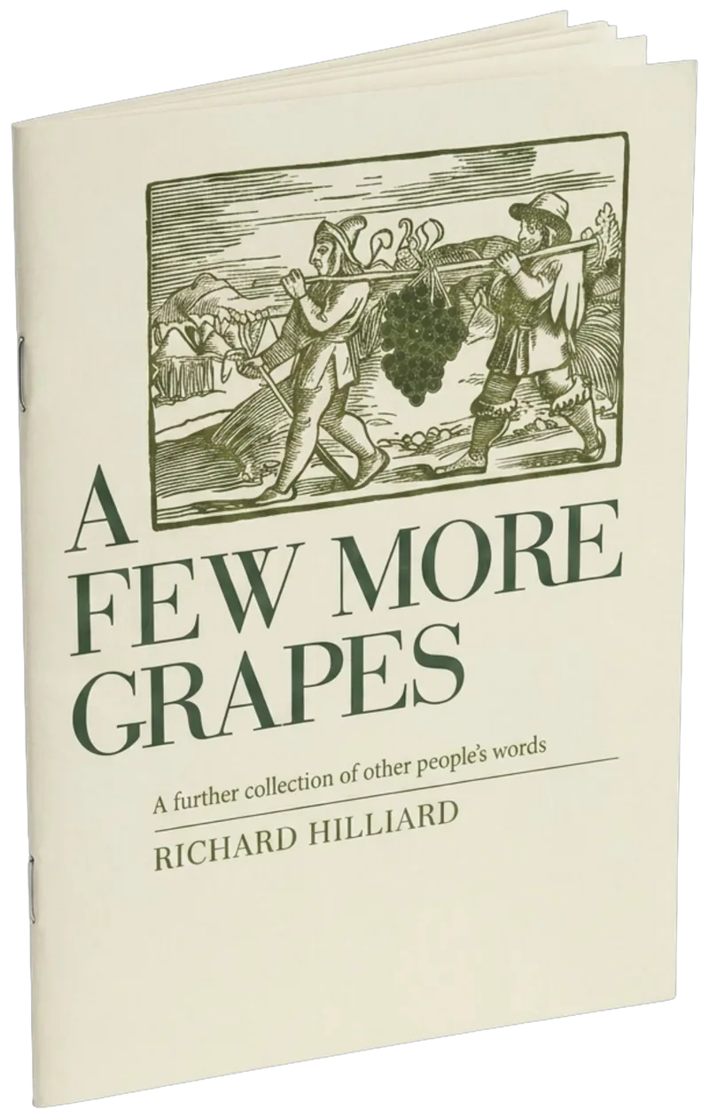 A Few More Grapes, the new companion volume